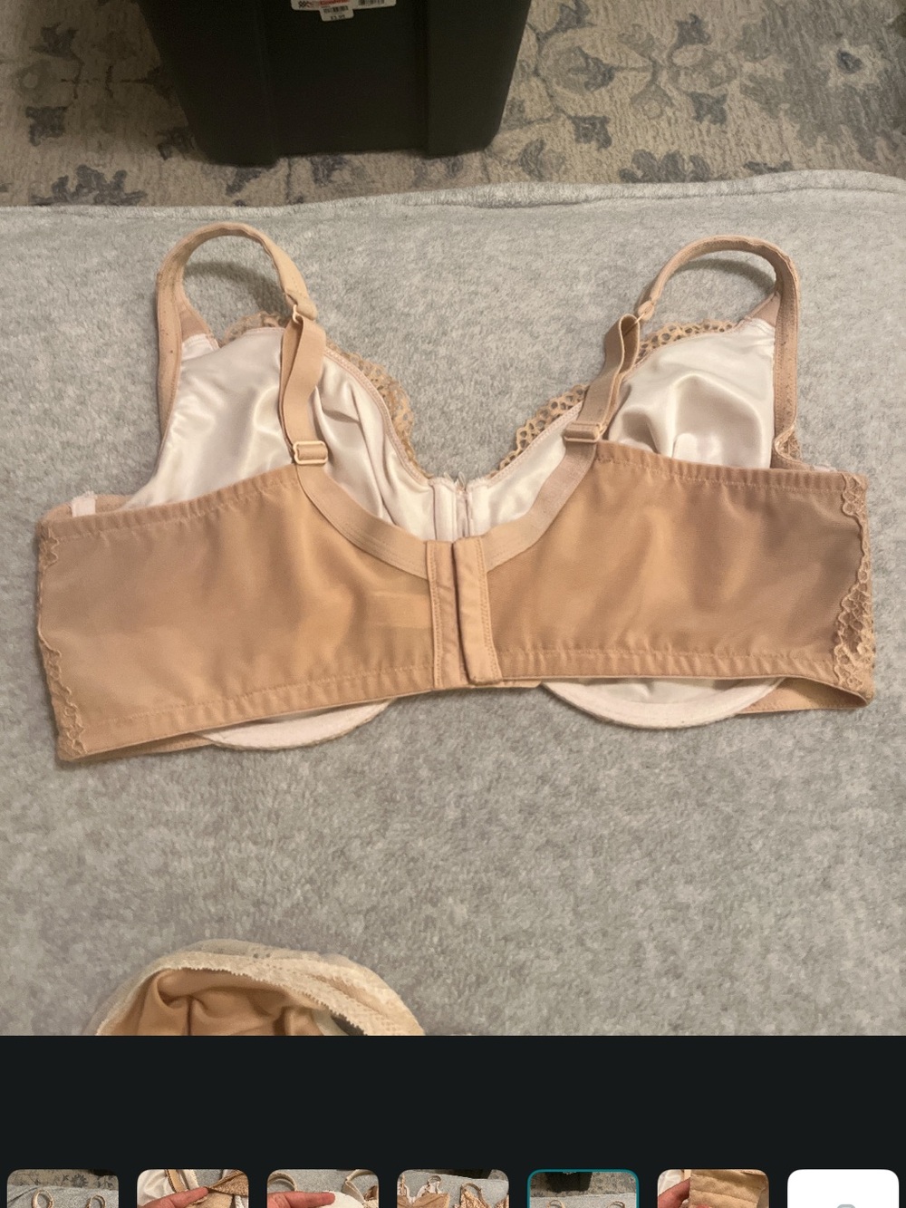 Cacique Beige/Nude Lace Full Coverage Bras - Set of Four - Picture 9 of 10